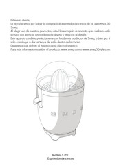 Smeg CJF01 Manual De Uso