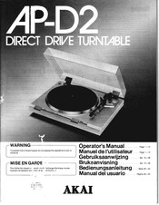 Akai AP-D2 Manual Del Usuario