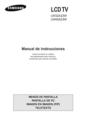 Samsung LW40A23W Manual De Instrucciones