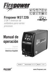 Victor Firepower MST 220i Manual De Operación