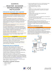 Garmin REACTOR 40 KICKER Instrucciones De Instalación