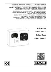 DAB E.Box Basic Instrucciones De Instalación Y Mantenimiento