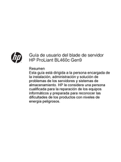 HP ProLiant BL460c Gen9 Guía De Usuario