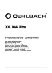 Oehlbach XXL DAC Ultra Manual Del Usuario