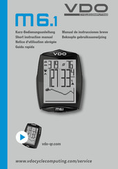 VDO Cyclecomputing M6.1 Manual De Instrucciones Breve