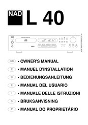 NAD L 40 Manual Del Usuario