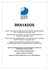 Acqua Brevetti PM012 Manual De Instrucciones Para El Uso Y Mantenimiento