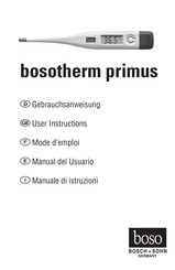 Boso Bosch+Sohn bosotherm primus Manual Del Usuario