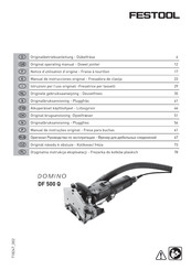 Festool DOMINO DF 500 Q Manual De Instrucciones