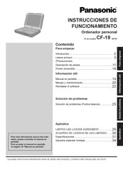 Panasonic CF-191HAAXFP Instrucciones De Funcionamiento