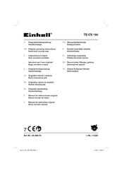 EINHELL TE-CS 190 Manual De Instrucciones Original