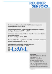 Rechner Sensors I-Level KFI-1-ETW Instrucciones De Servicio