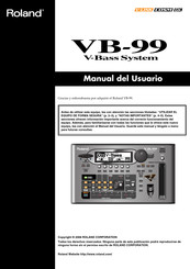 Roland V-Bass System VB-99 Manual Del Usuario