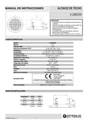 Optimus A-226CEN Manual De Instrucciones