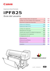 Canon iPF825 Guia Del Usuario