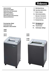 Fellowes 2339S Instrucciones De Uso