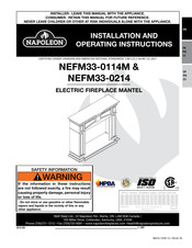 Napoleon NEFM33-0214 Instrucciones De Instalación Y  Operación