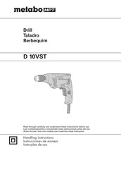 Metabo HPT D 10VST Instrucciones De Manejo