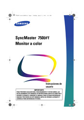 Samsung SyncMaster 750DFT Instrucciones De Usuario