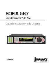 Inovonics Broadcast SOFIA 567 SiteStreamer+ Guía De Instalación Y De Usuario