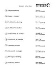 BRÖTJE CG 15 R03 VW5 WZ Instrucciones De Montaje