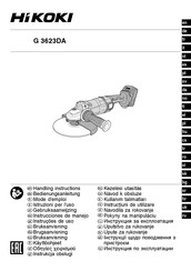 HIKOKI G 3623DA Instrucciones De Manejo