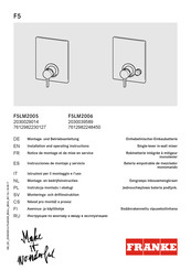 Franke F5LM2005 Instrucciones De Montaje