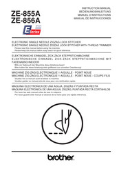 Brother ZE-855A Manual De Instrucciones