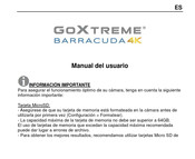 Easypix GoXtreme Barracuda Manual Del Usuario