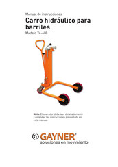 GAYNER 74-608 Manual De Instrucciones