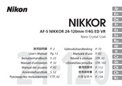 Nikon AF-S NIKKOR 24-120mm f/4G ED VR Manual De Instrucciones