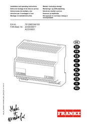 Franke ACEX9001 Instrucciones De Montaje