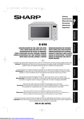 Sharp R-898 Manual De Instrucciones