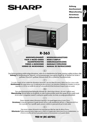 Sharp R-363 Manual De Instrucciones