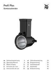 WMF Profi Plus Gemüseschneider Instrucciones De Uso