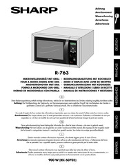 Sharp R-763 Manual De Instrucciones