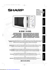 Sharp R-233 Manual De Instrucciones