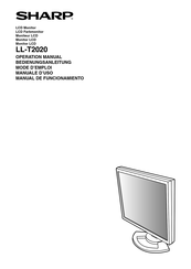 Sharp LL-T2020 Manual De Funcionamiento