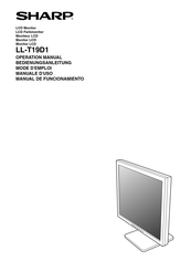 Sharp LL-T19D1 Manual De Funcionamiento