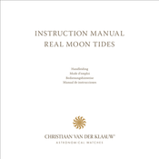 Christiaan van der Klaauw REAL MOON TIDES Manual De Instrucciones