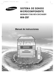 Samsung MM-ZB7 Manual De Instrucciones