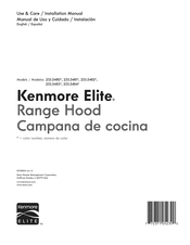 KENMORE ELITE 233.5481 Manual De Uso