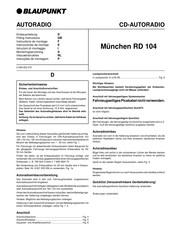 Blaupunkt München RD 104 Instrucciones De Montaje