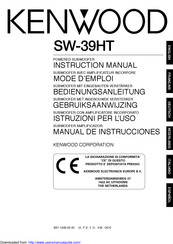 Kenwood SW-39HT Manual De Instrucciones