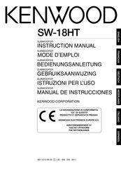 Kenwood SW-18HT Manual De Instrucciones