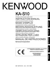 Kenwood KA-S10 Manual De Instrucciones