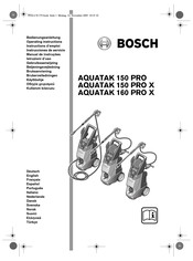 Bosch AQUATAK 160 PRO X Instrucciones De Servicio