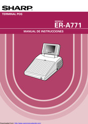 Sharp ER-A771 Manual De Instrucciones