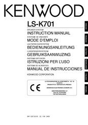 Kenwood LS-K701 Manual De Instrucciones