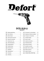 Defort DCD-10,8-Li Instrucciones De Servicio